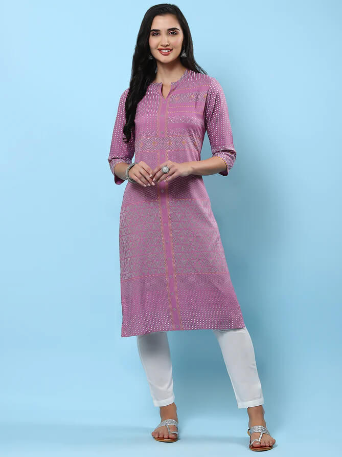 geometric printed kurta