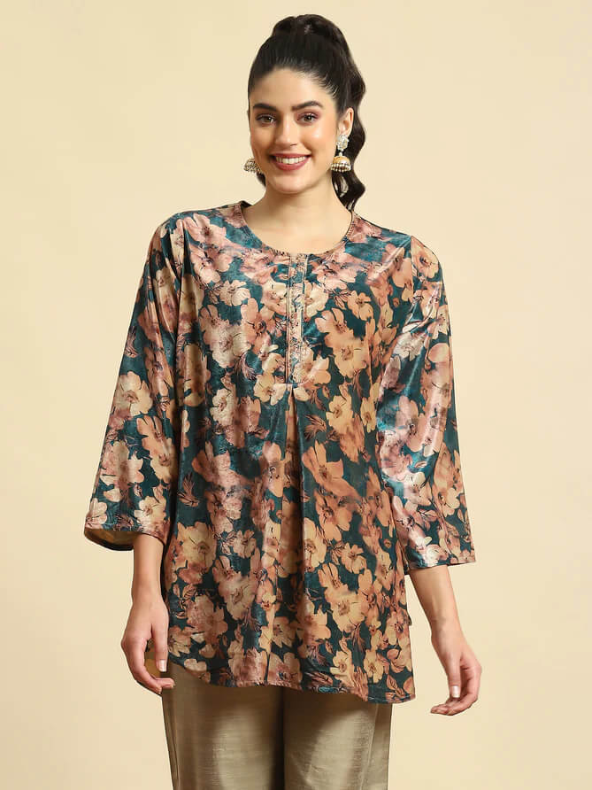 Popular Styles Of Batik Print Stitched Kurtis - SSethnics - SSEthnics