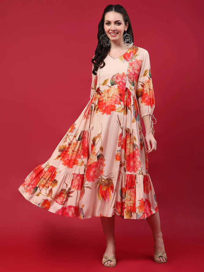 floral printed dress
