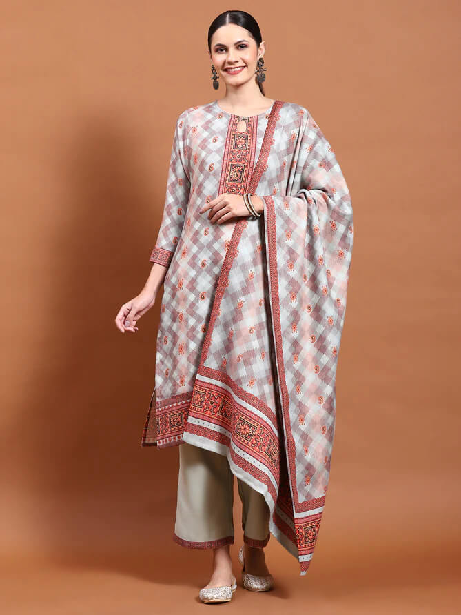 ethnic set with dupatta