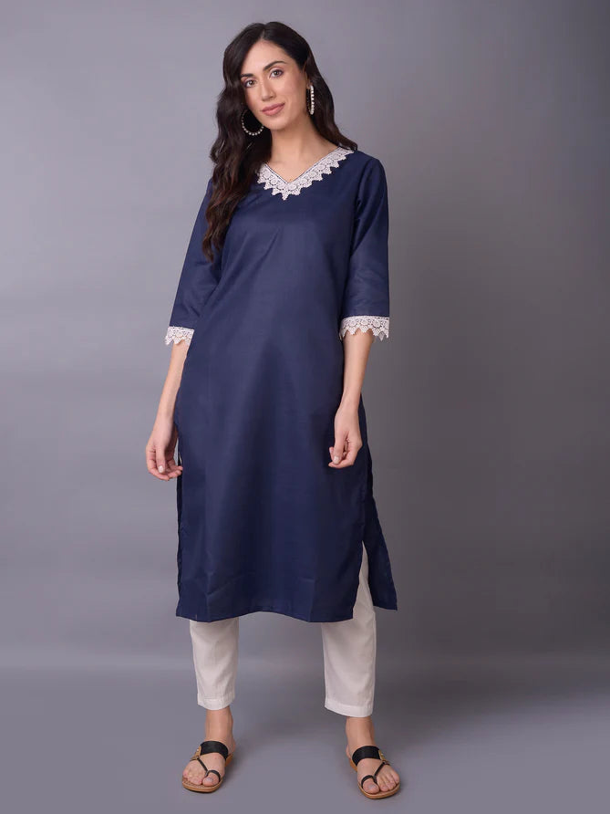 solid kurta for women