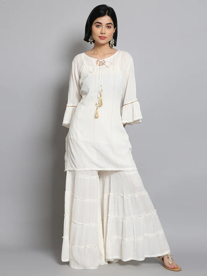 Top 160+ white kurti combination leggings super hot