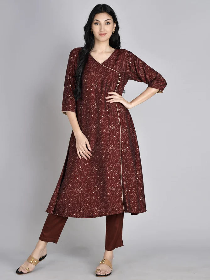 printed kurta with trouser