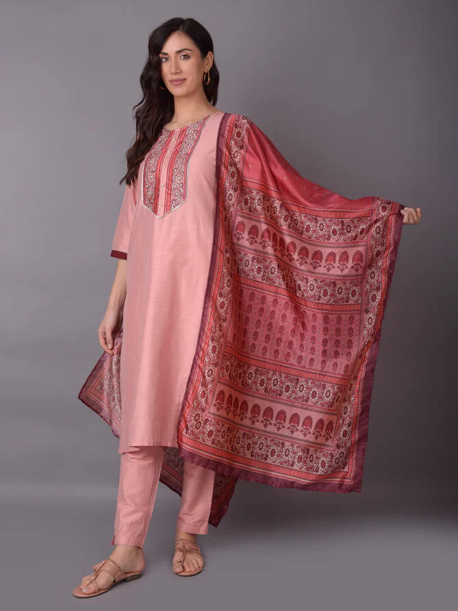 ethnic set with dupatta