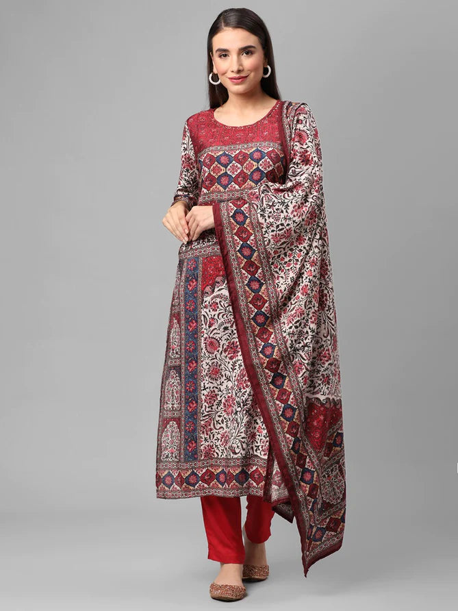 ethnic set with dupatta