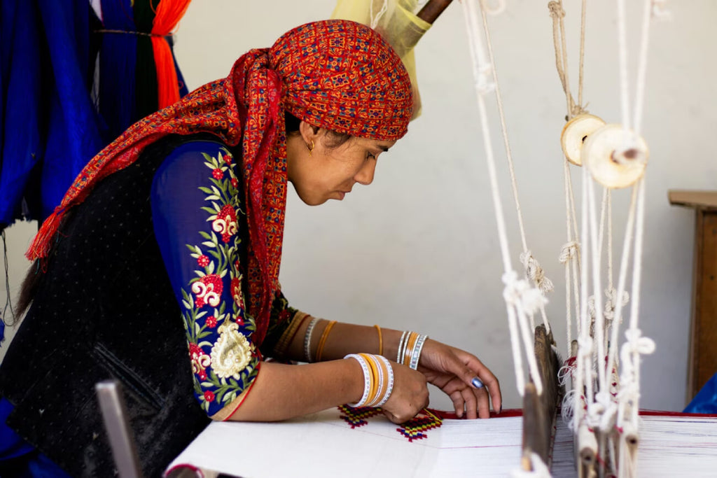 handloom weaving technique