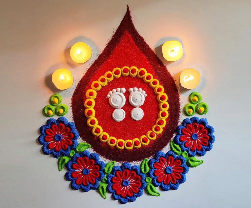 rangoli for dhanteras