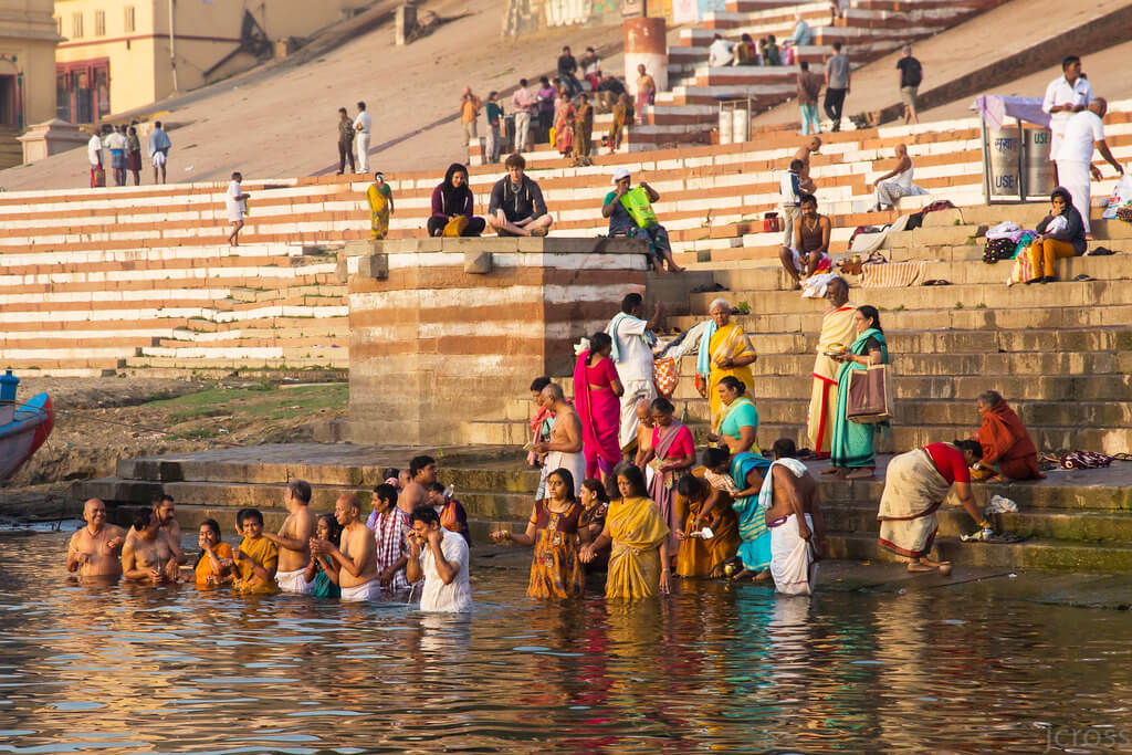 ganga's river bathers