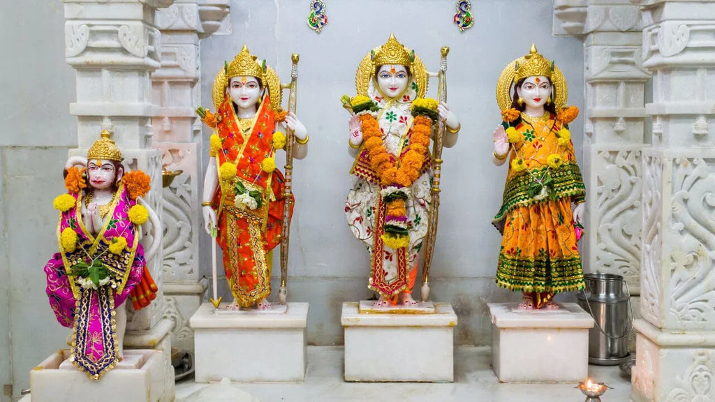 Lord Rama, Mata Sita, God Lakshman and Lord Hanuman