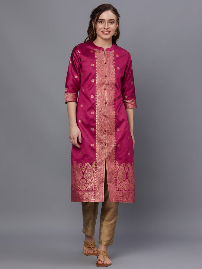 fuchsia kurta kurti for women