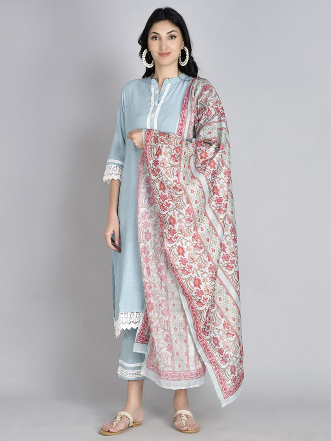 classy kurta trouser dupatta