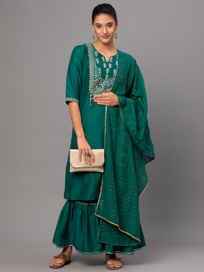 short kurti with sharara