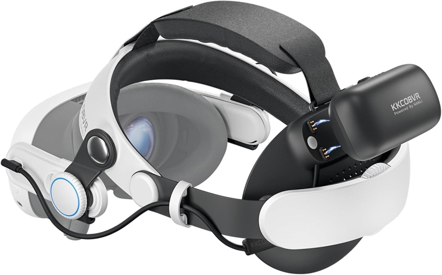 KKCOBVR Q3PRO 10000mah Hot-Swappable Battery Head Strap Compatible with Oculus Quest3/Quest 3S, extend the use time by 2-3 hours