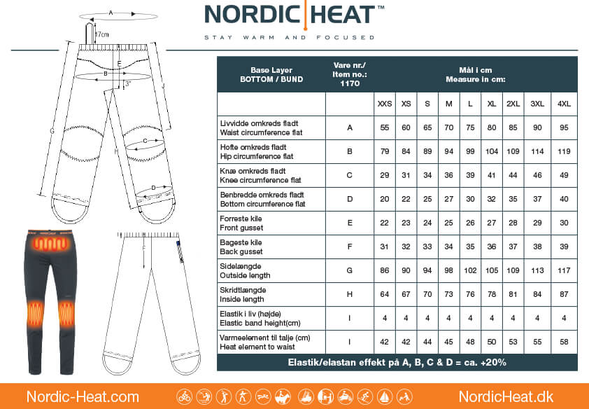 Nordic Heat Undertøj med varme - Sæt | Tilbud: 1.680,00 DKK -