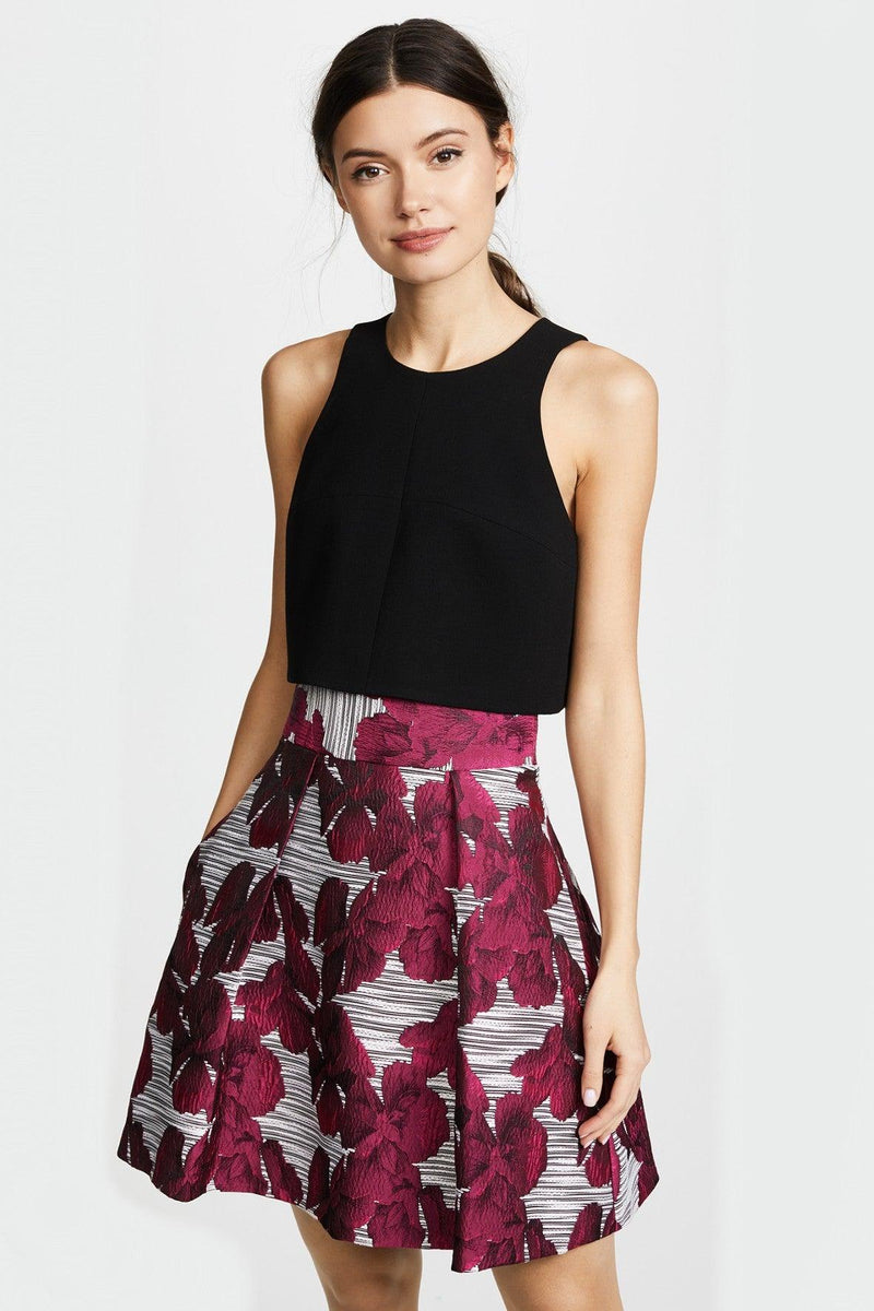 Skirt With Magenta Floral Prints – Style Theory SG