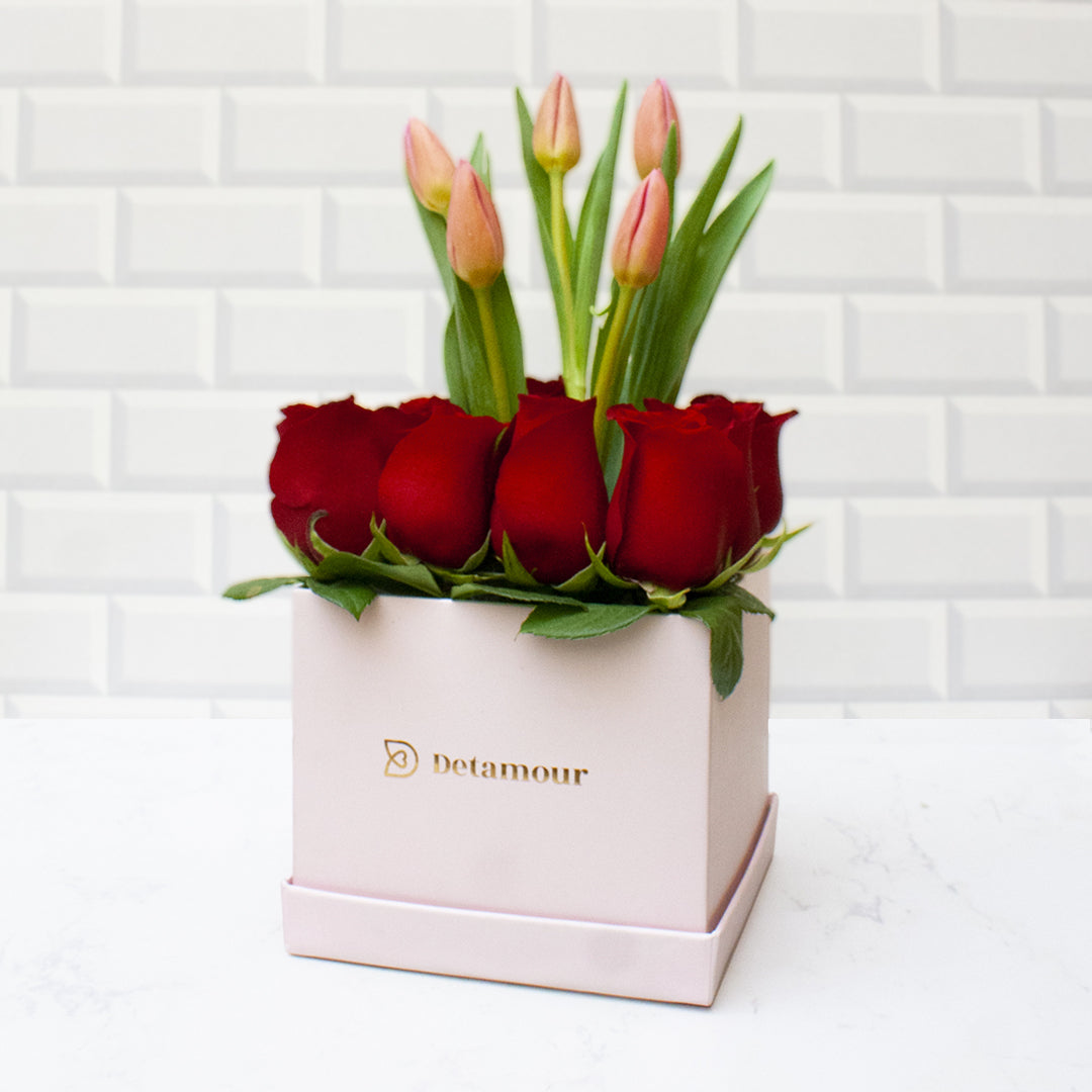 Petit box - Rosas y Tulipanes – Detamour