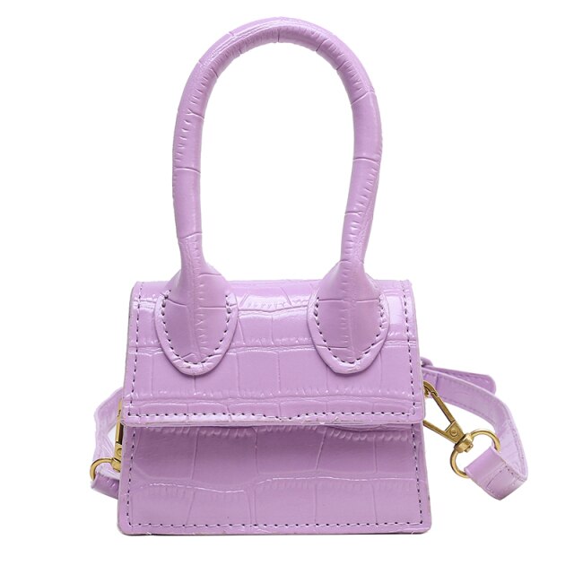 Luxury PU Leather mini Crossbody Bags for Women Top-handle Bags Females Messenger Handbag Designers Handbag Girl Small Chain Bag