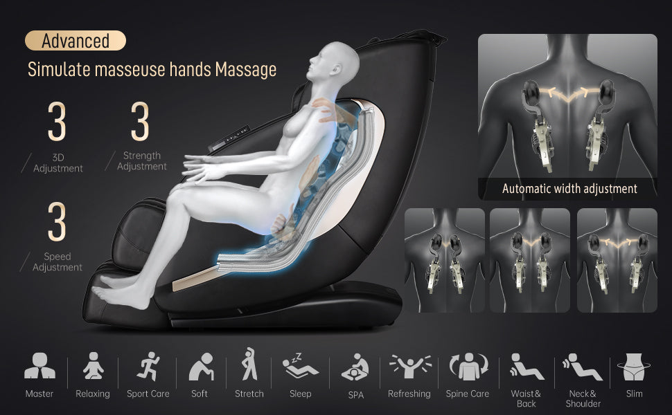 véritable fauteuil de massage relaxant, meilleur fauteuil de massage, fauteuil de massage complet du corps