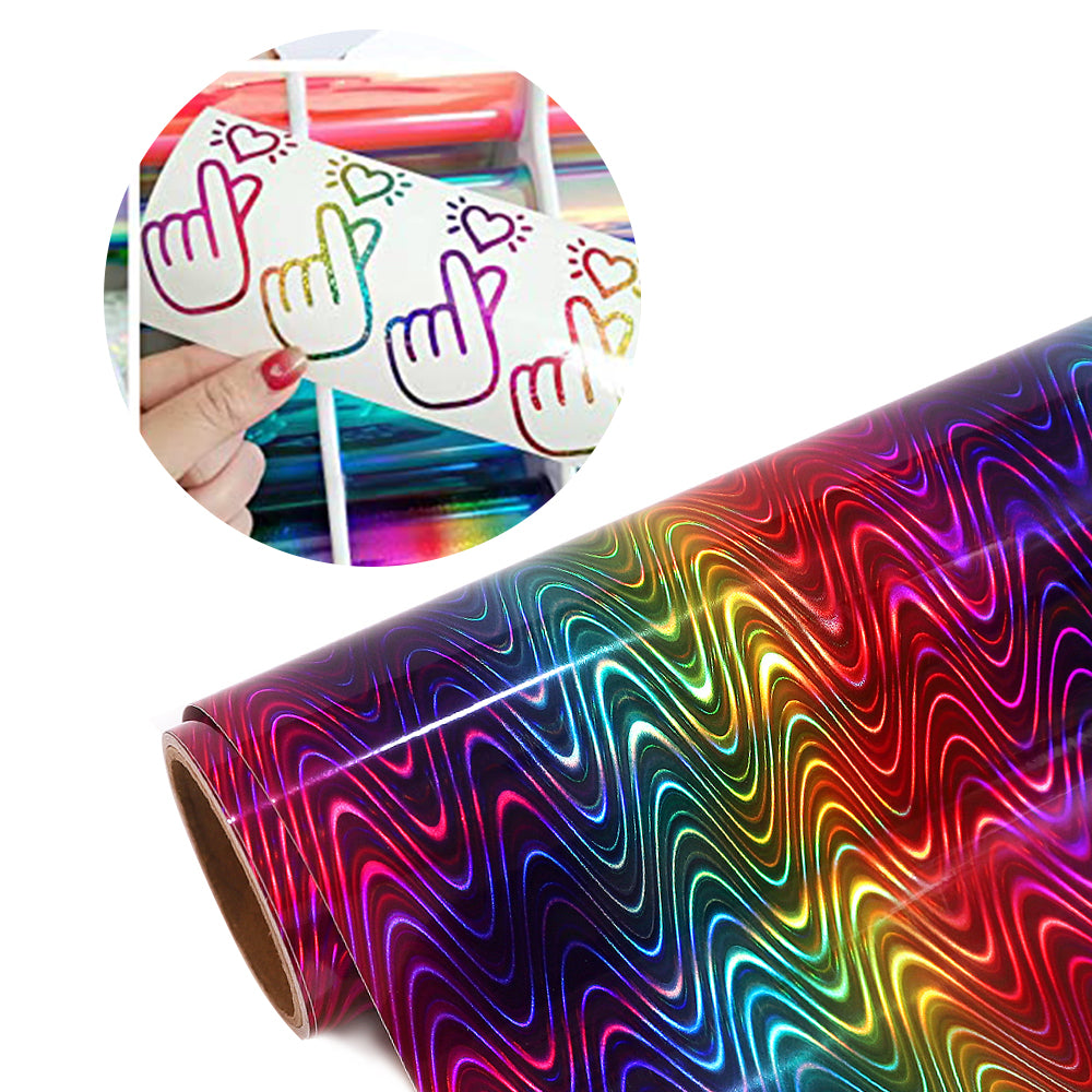 Rainbow Sparkle & 4D & Matte Brushed Adhesive Vinyl