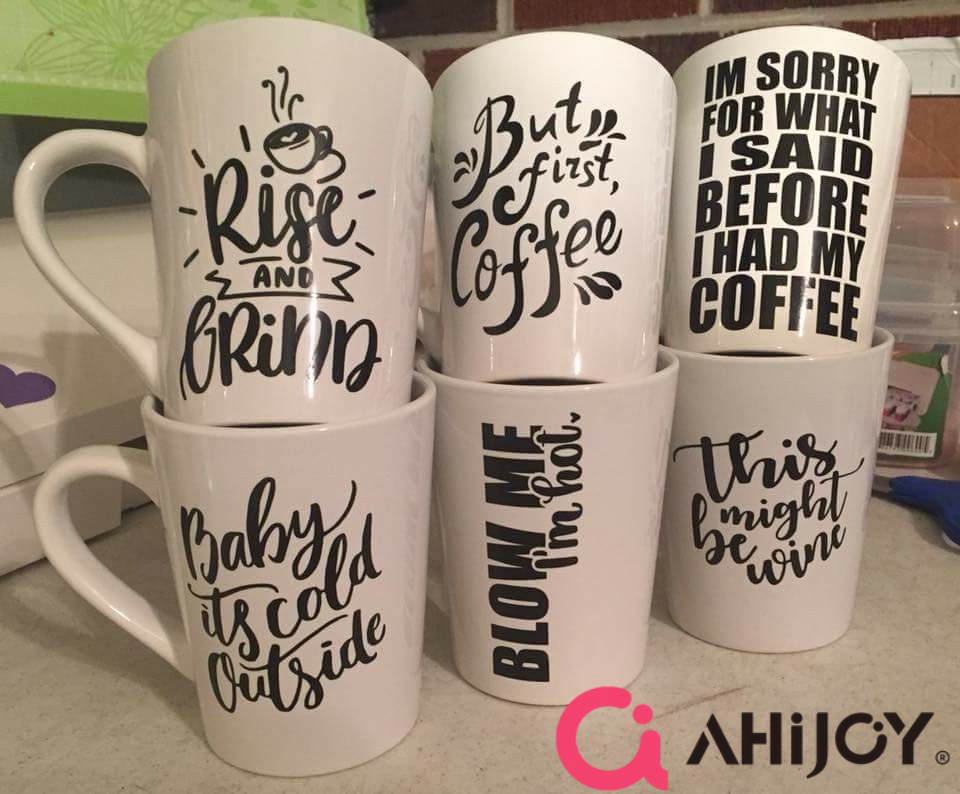 DIY Customized mugs vinyl