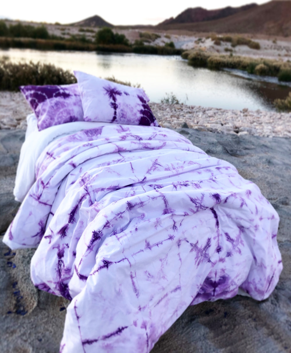 Purple White Duvet Set Free Shipping Embeddedusa