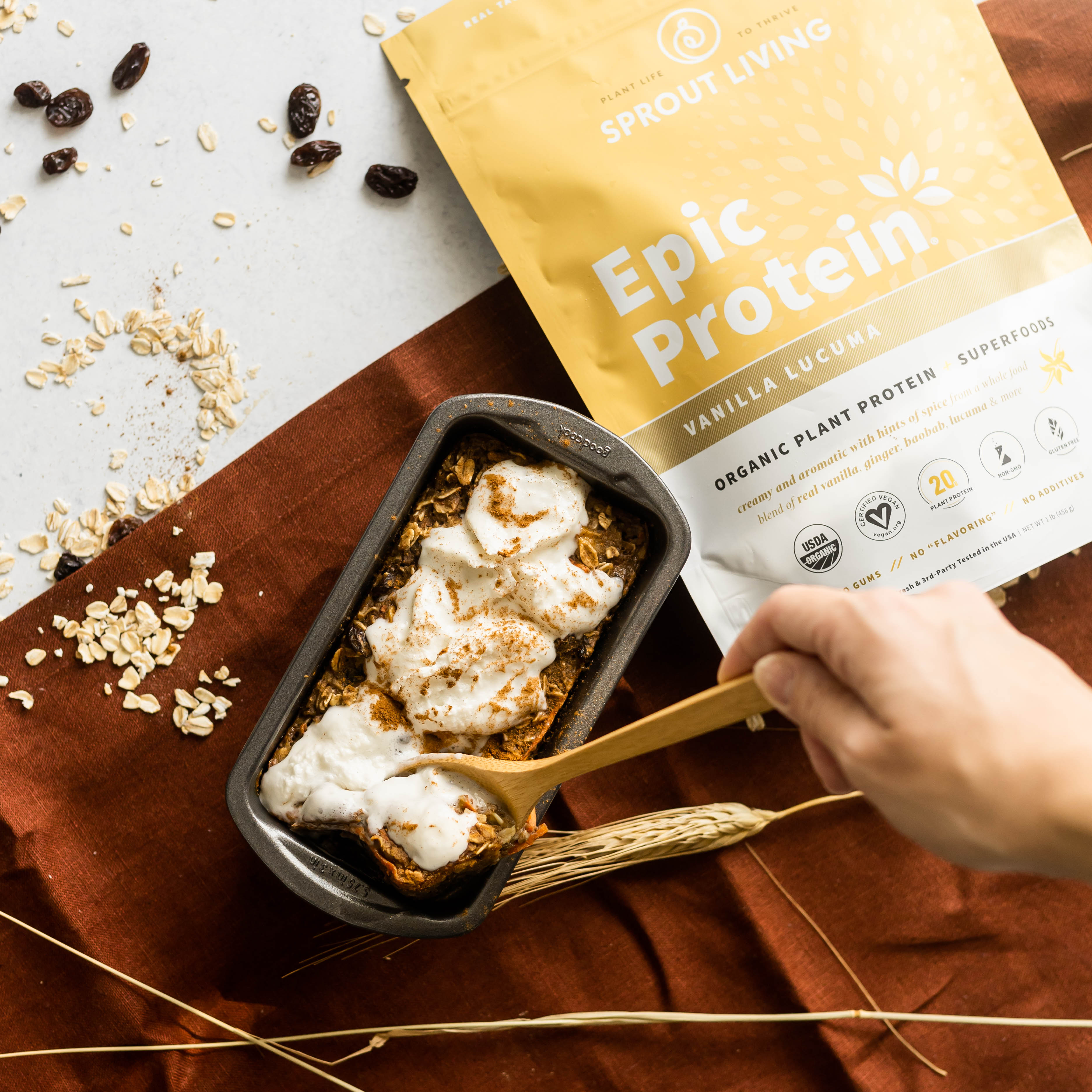 Protein Carrot Cake Baked Oats