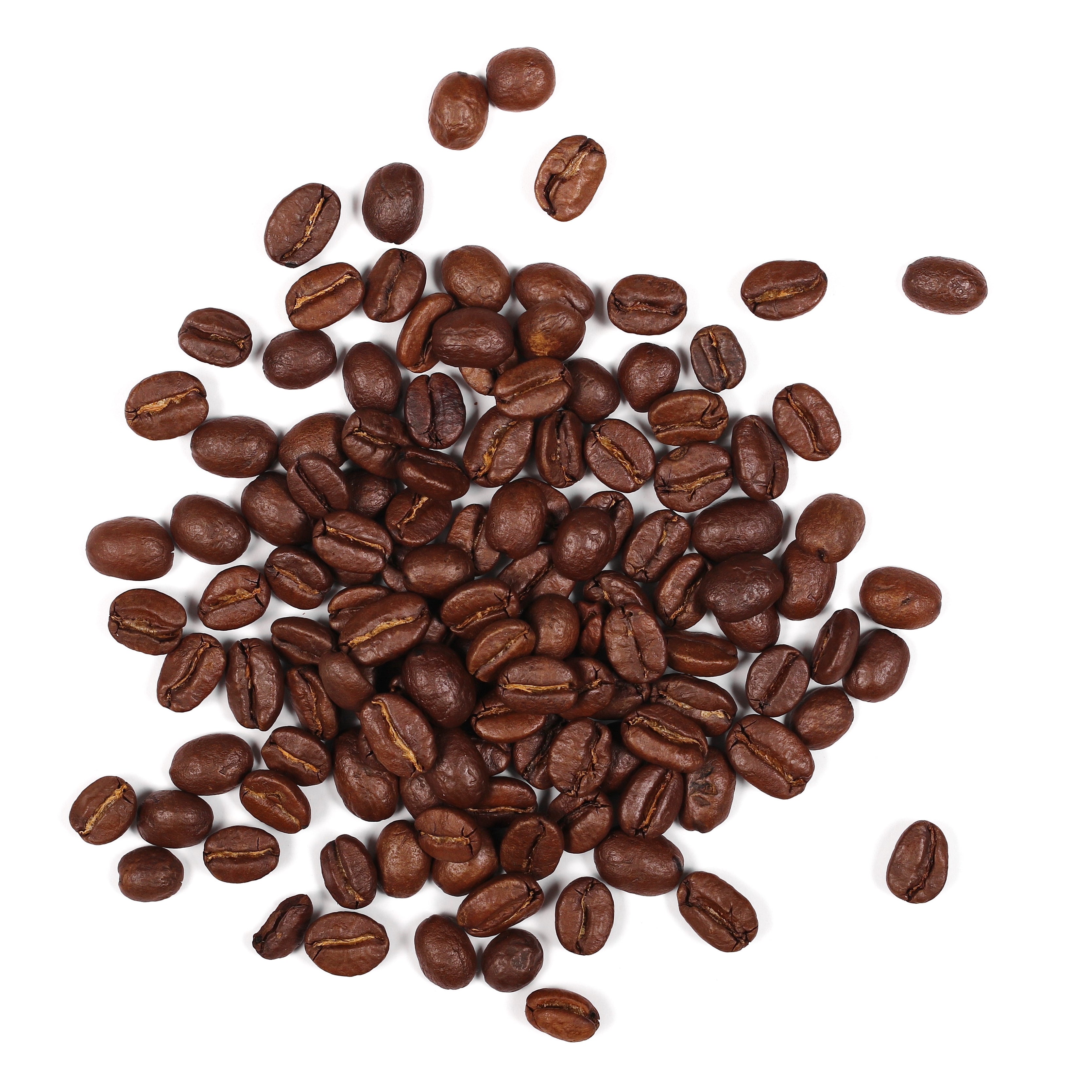 coffee beans on white background