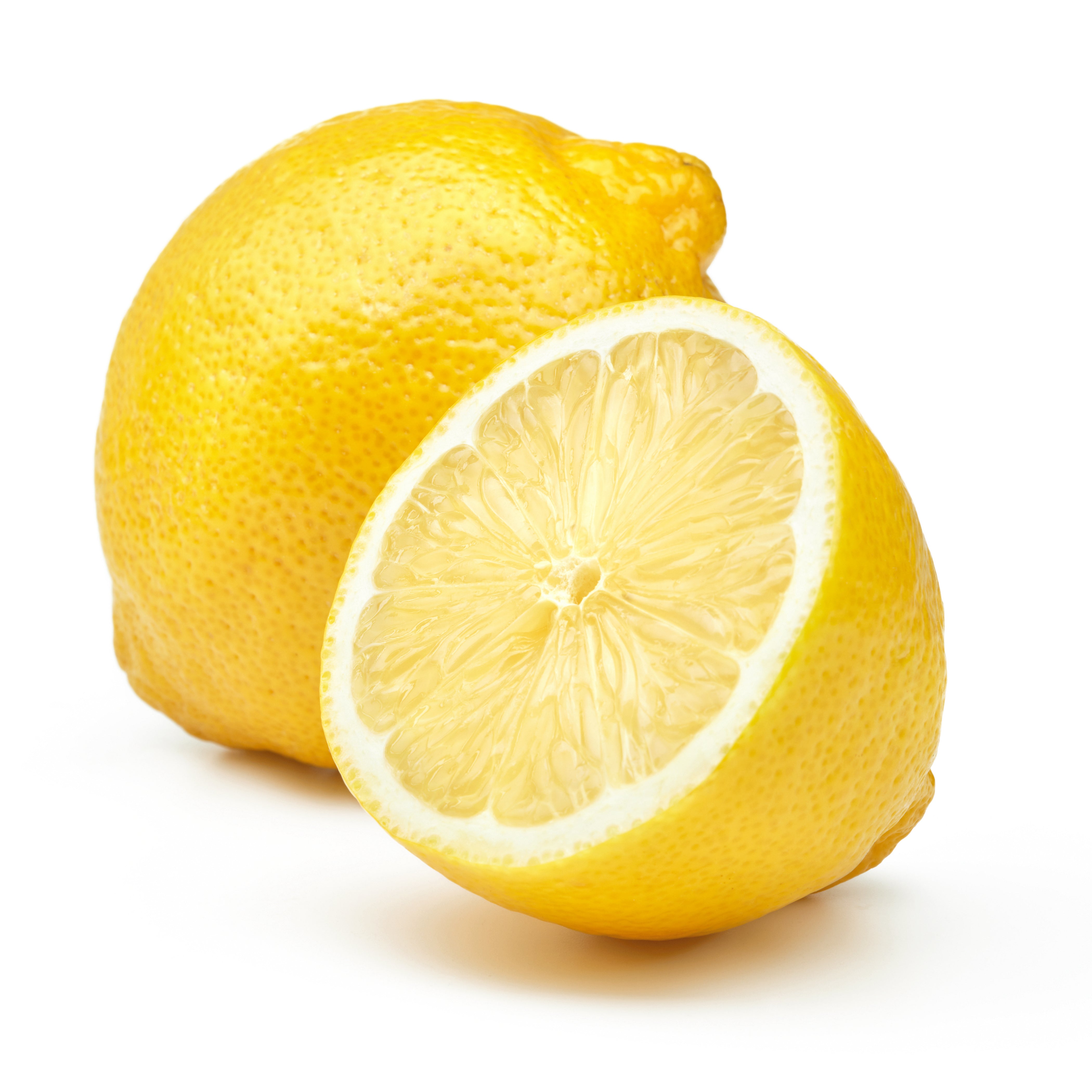 Lemon, whole and cut