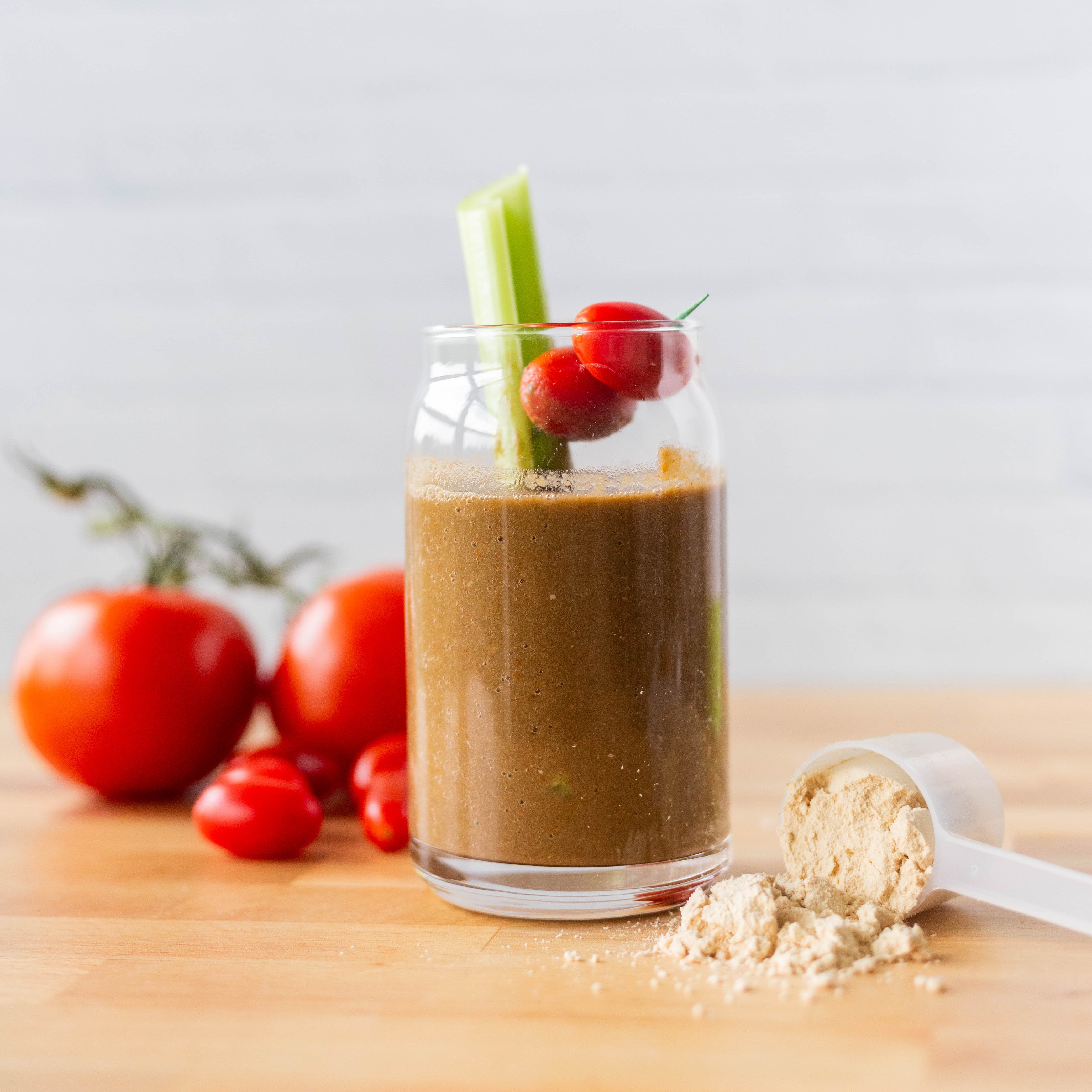 Protein Tomato Smoothie in Kitchen