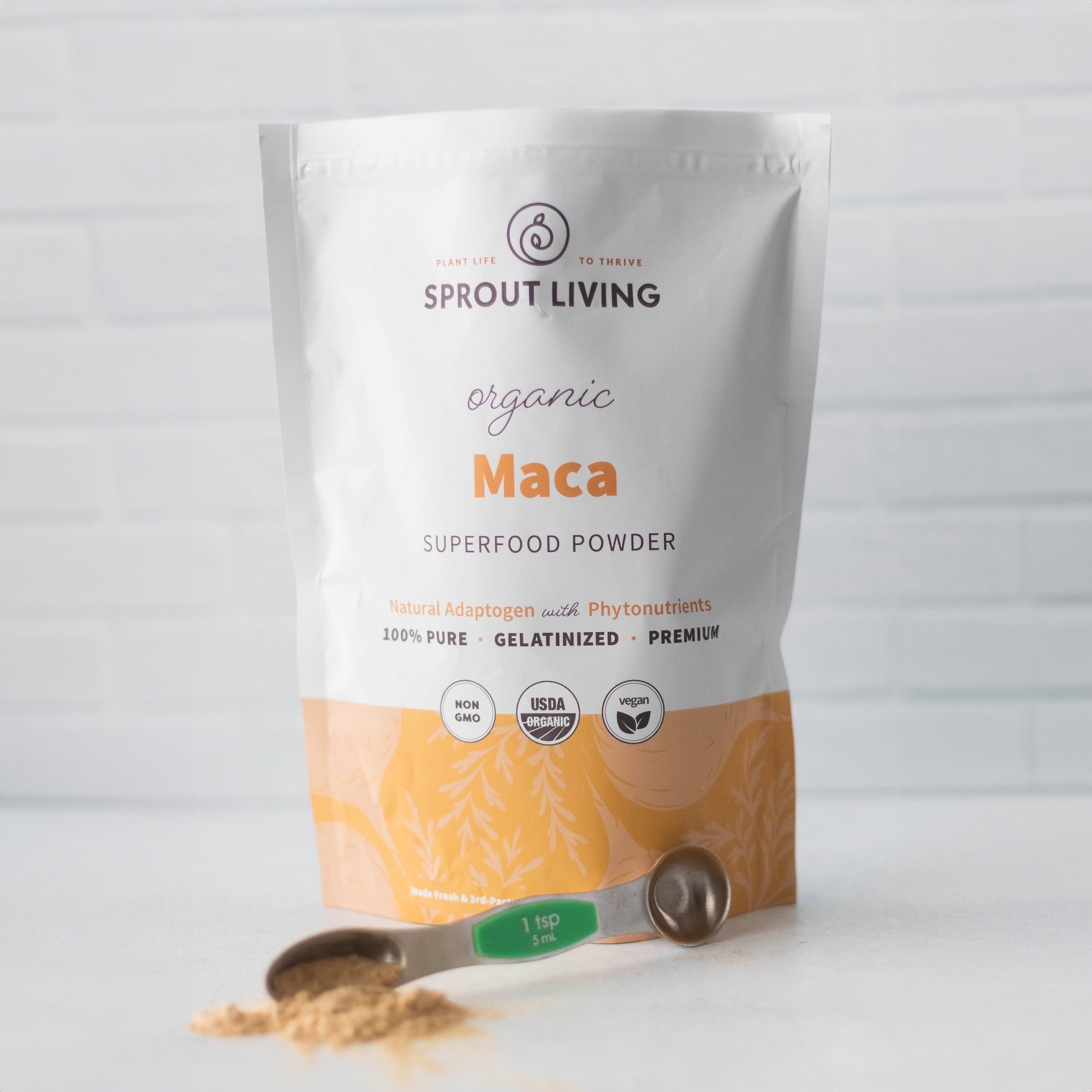 Sprout Living Organic Maca Powder in Bag