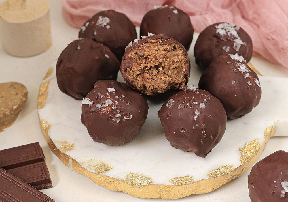 Chocolate Covered Protein Truffles