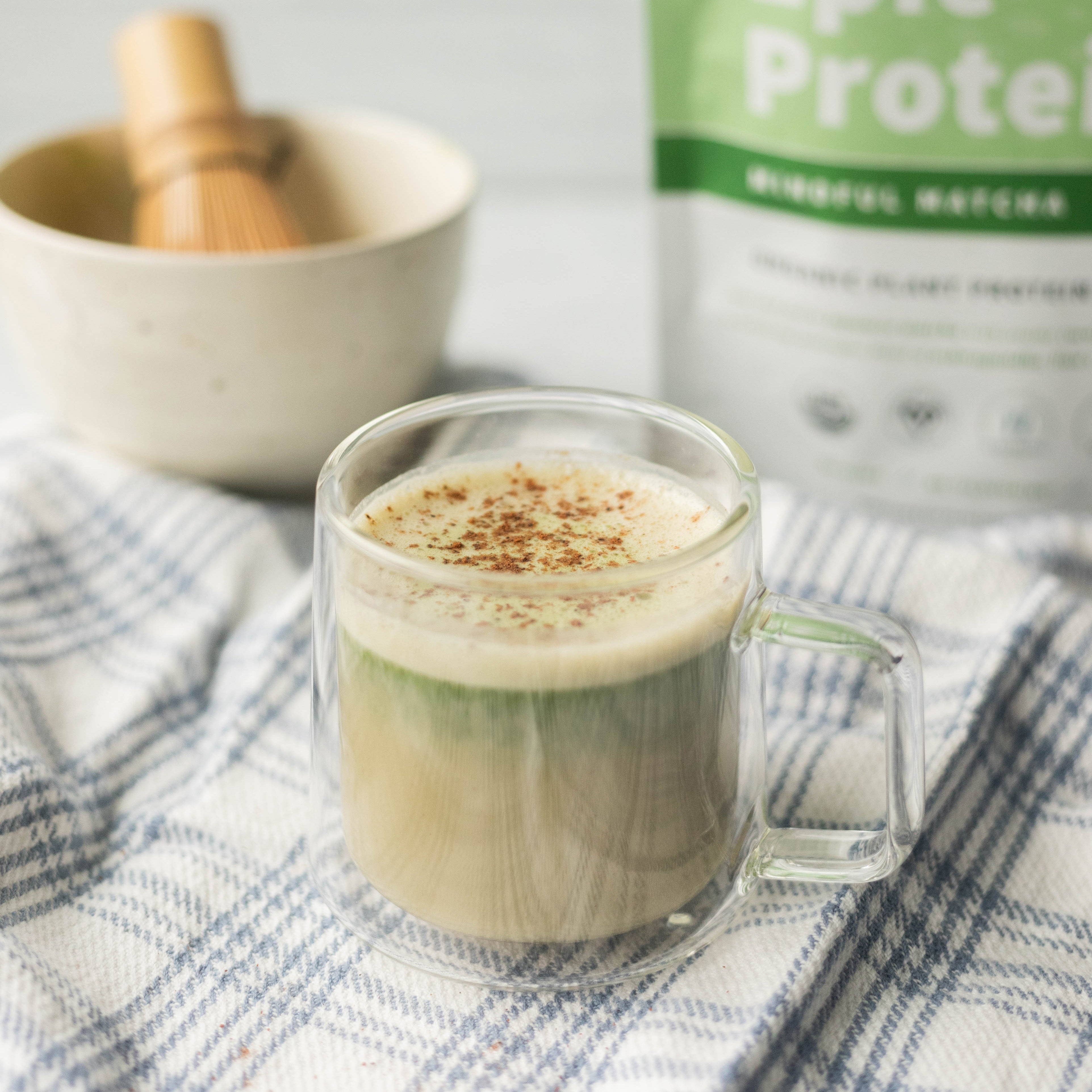 Spice Maple Matcha Latte with Epic Protein