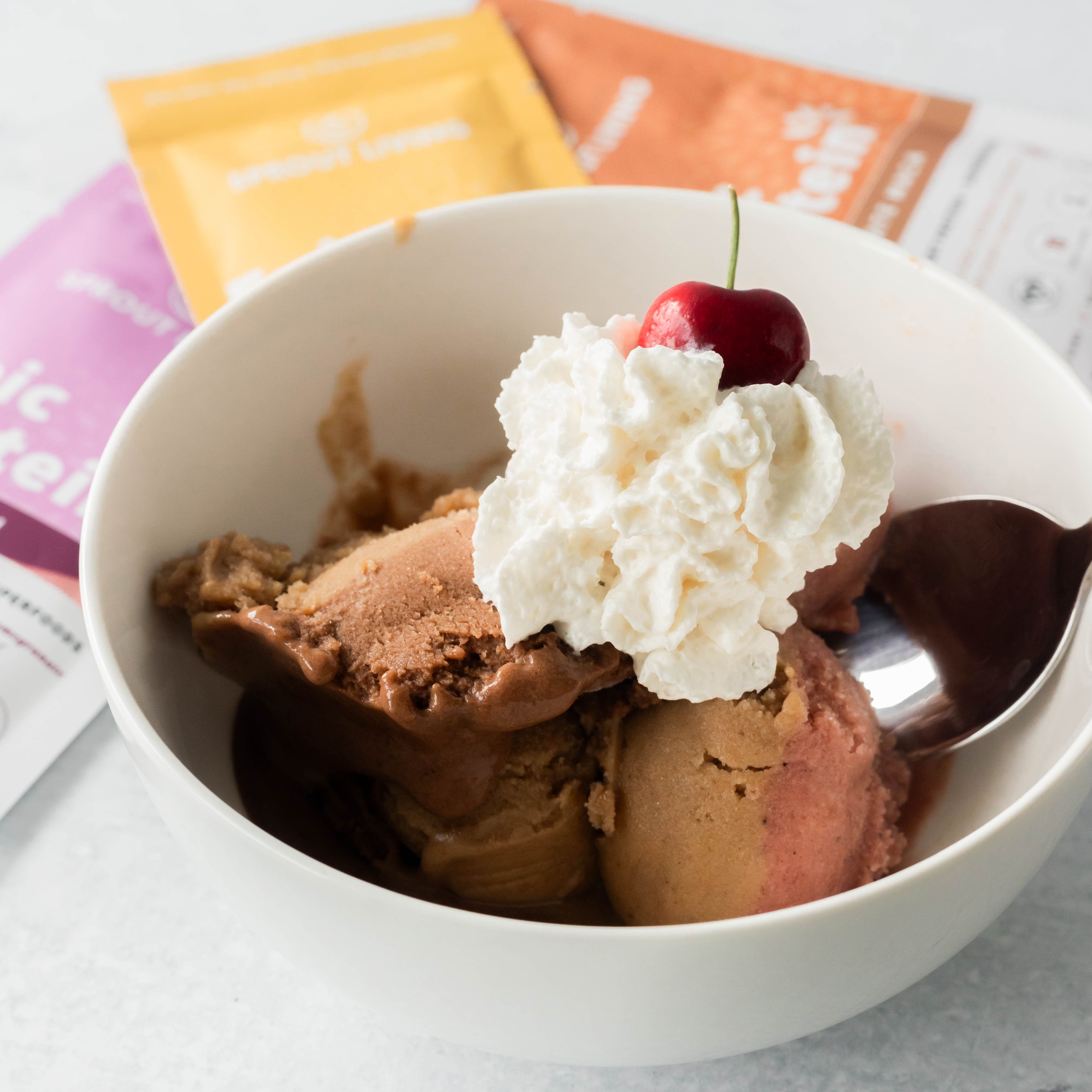 Protein Ice Cream in Bowl