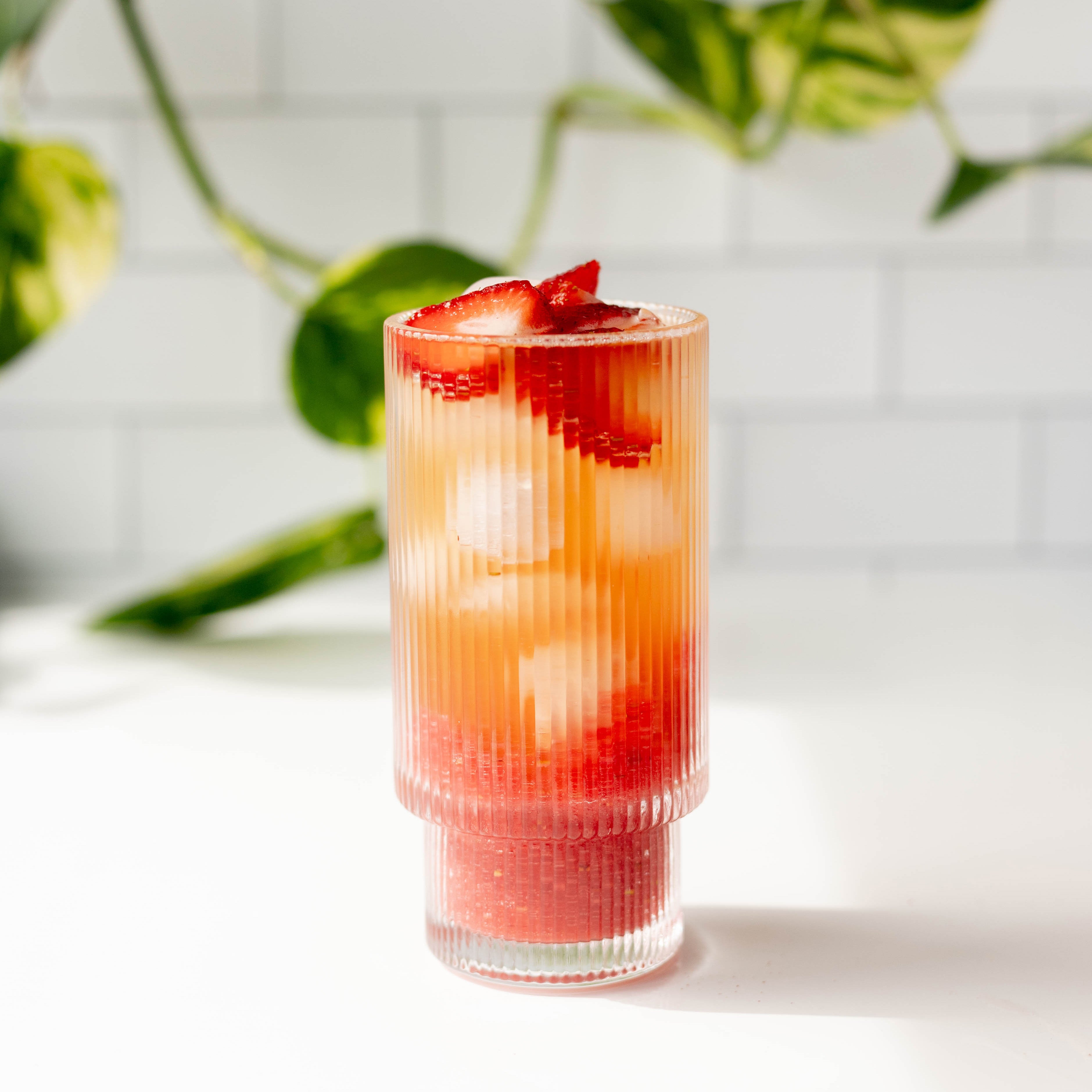 Strawberry Refresher in Glass
