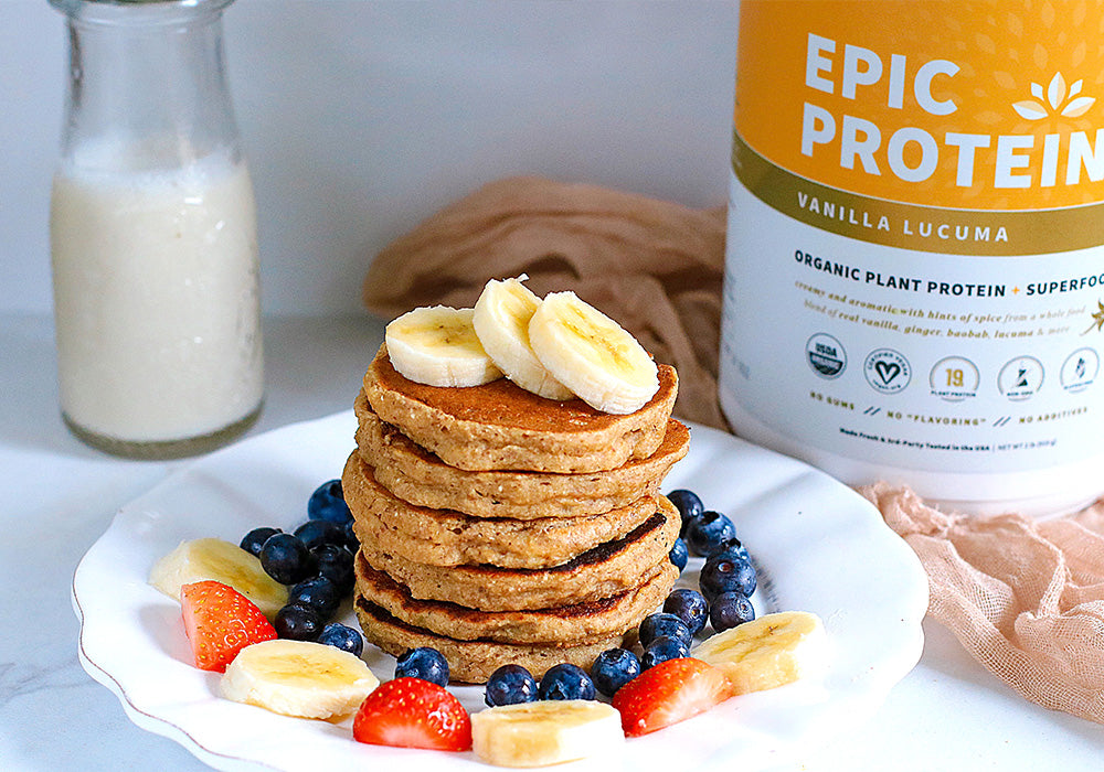 Protein pancakes with vanilla Lucuma