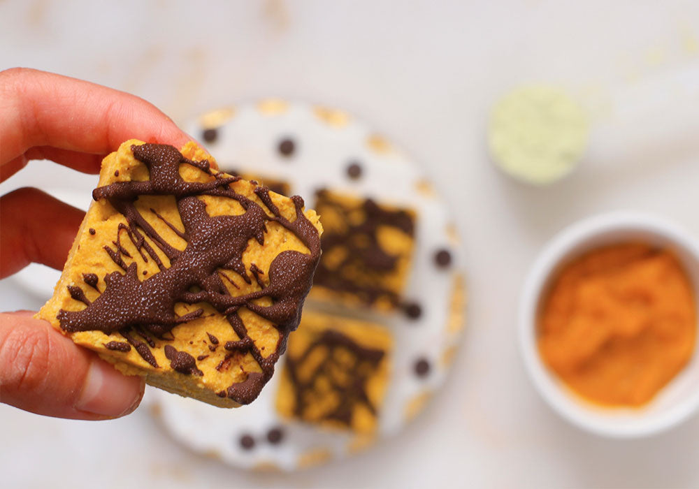 Pumpkin Protein Freezer Fudge