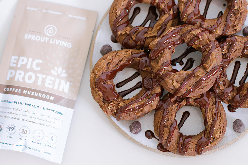 Coffee Cake Protein Donuts