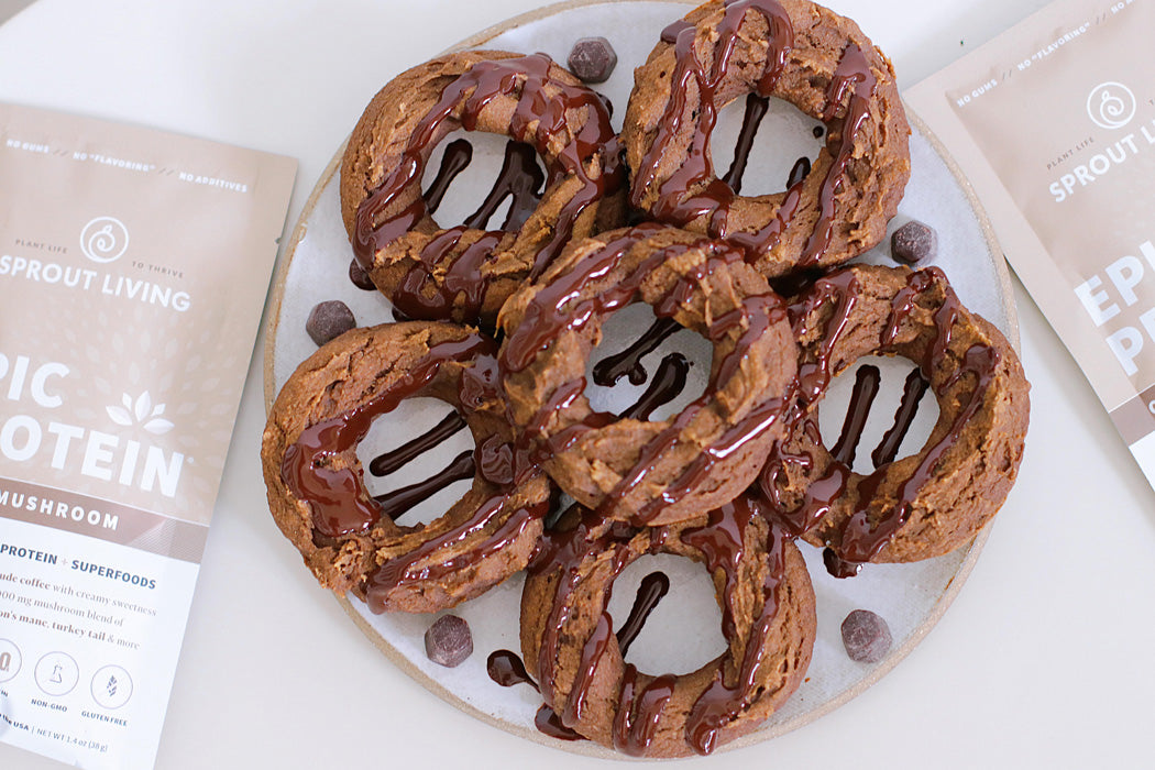 Coffee Cake Protein Donuts