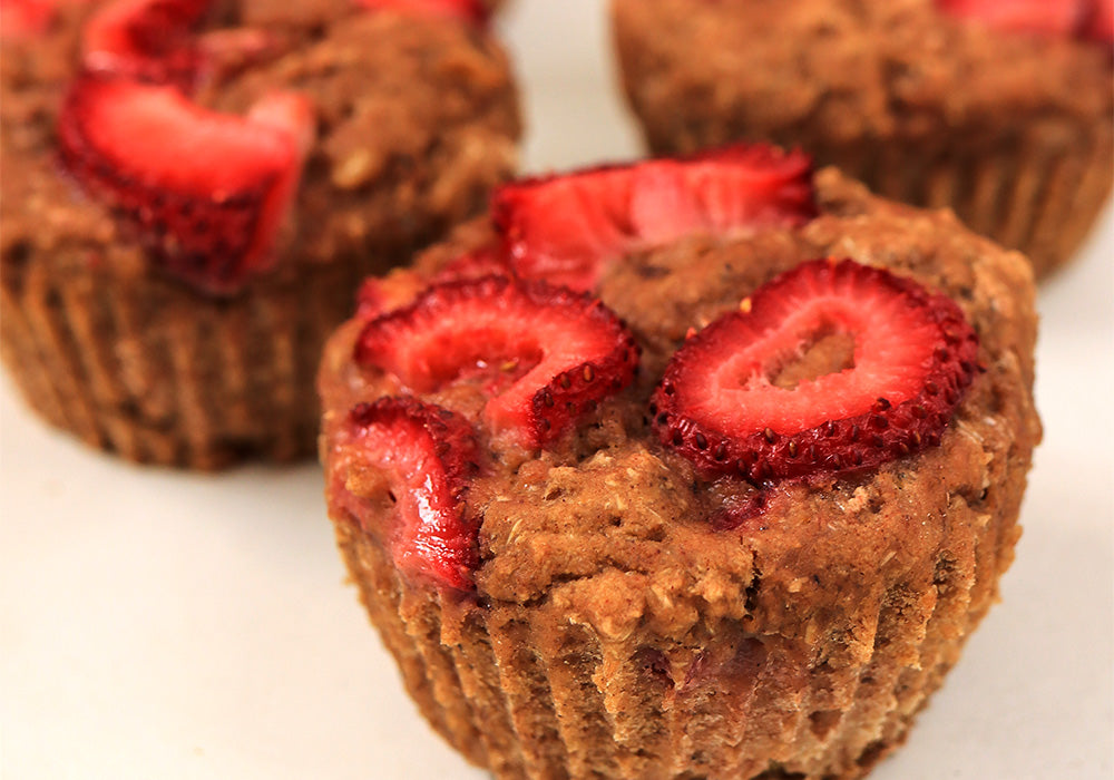 Strawberry Protein Muffins 