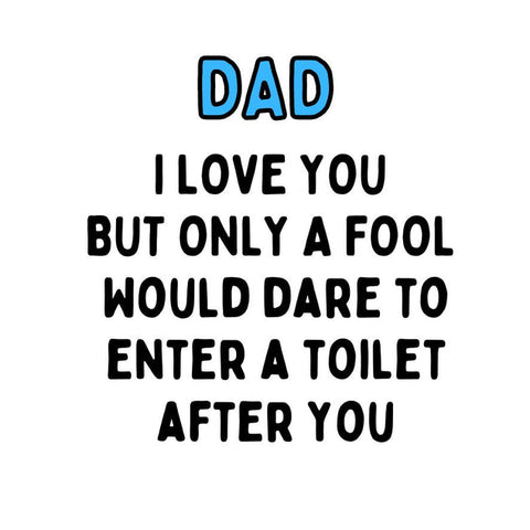 Fathers Day rude card