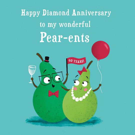 Shining Diamond 60th Wedding Anniversary Card – Boomf