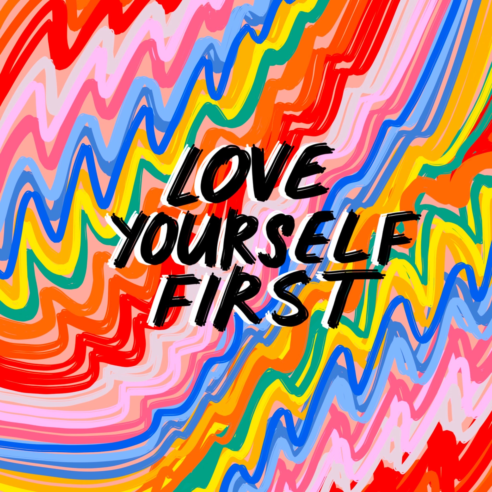 Love Yourself Rainbow Card – Boomf