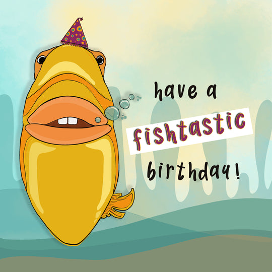 GREETING ART Fishing Pop Up Card, Fishing Birthday Pop Up Card