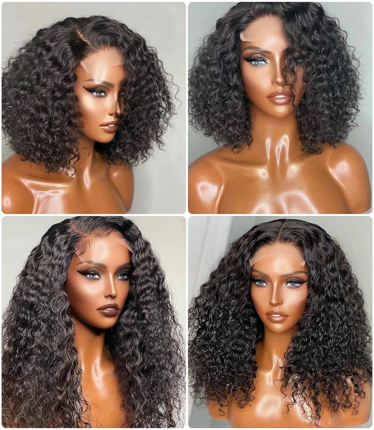Curly wave Human Hair Lace Wig