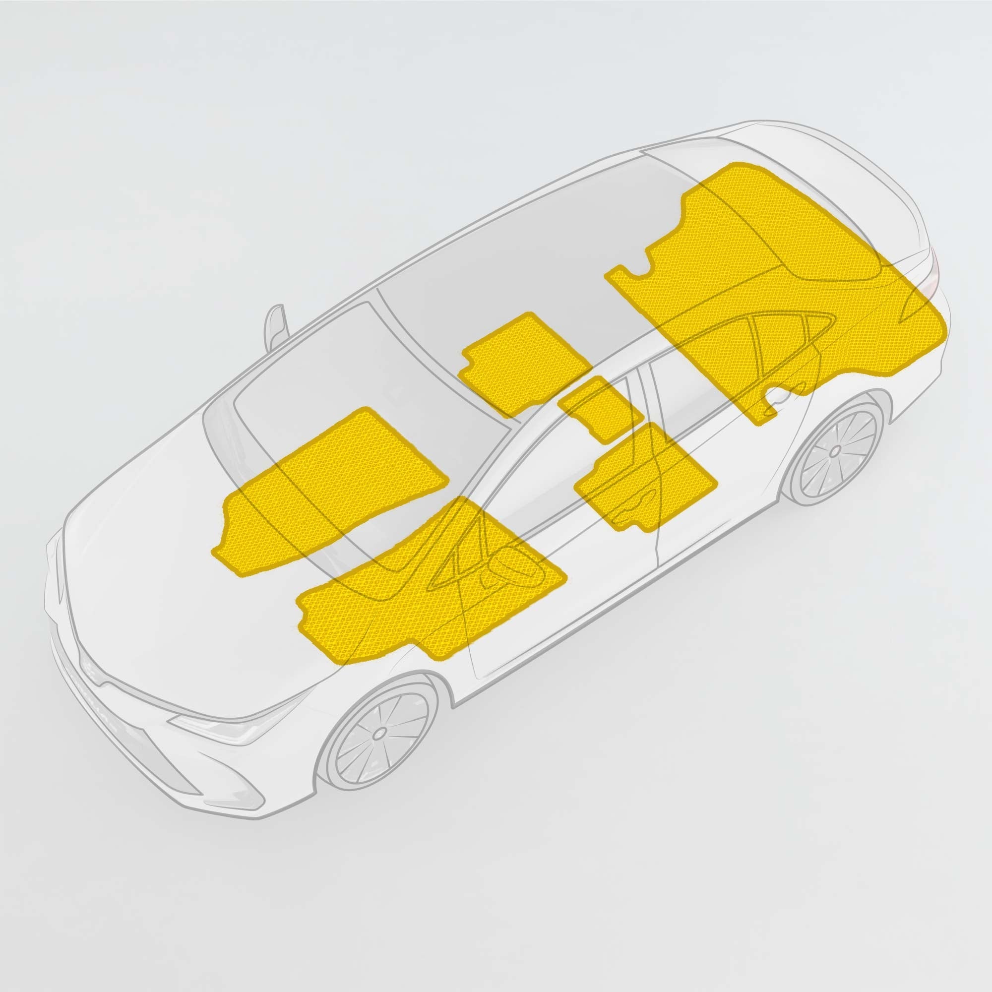 Dywaniki samochodowe do VW Taigo - Przód i tył + Bagażnik - Prime EVA product image