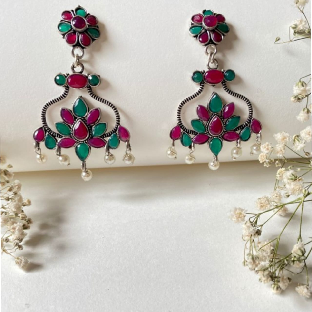 Bling Box Jewellery Sophisticated Dual Coloured Earrings Jewellery 
