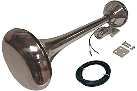VGEBY 125db Dual Trumpet 12V Electric Horn Marine Grade 380Hz Boat  Stainless Steel Dual Trumpet 