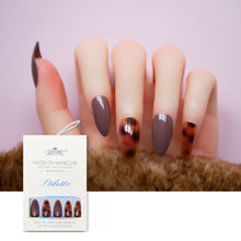 #6 24 pieces Brown of teardrop-shaped high brightness nails