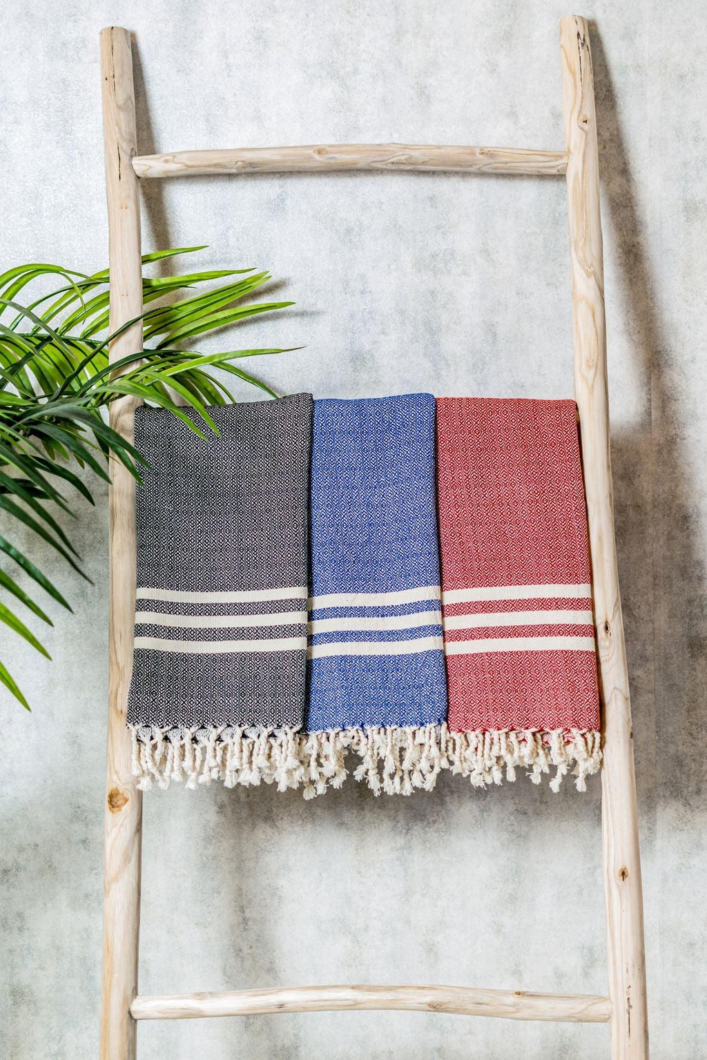 Waffle Design Turkish Towel Peshtemal Hand Towel Set Brown – Dervis Natural  Textile