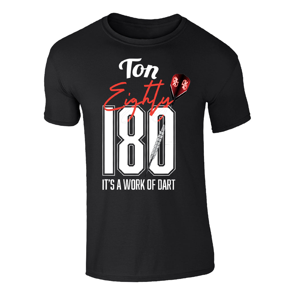 Ton Eighty T-shirt White – Professional Darts Corporation